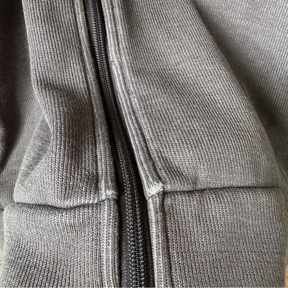 Linksoul Full Zip Sweatshirt Jacket. Gray. Medium. - Picture 5 of 8